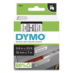 TAPE,DYMO,BK ON WHT,.75